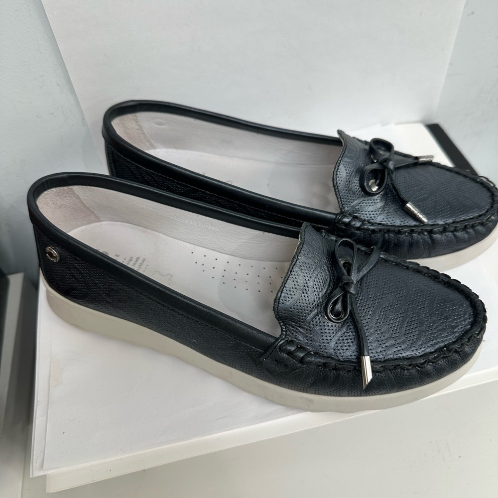 Black Leather Loafers